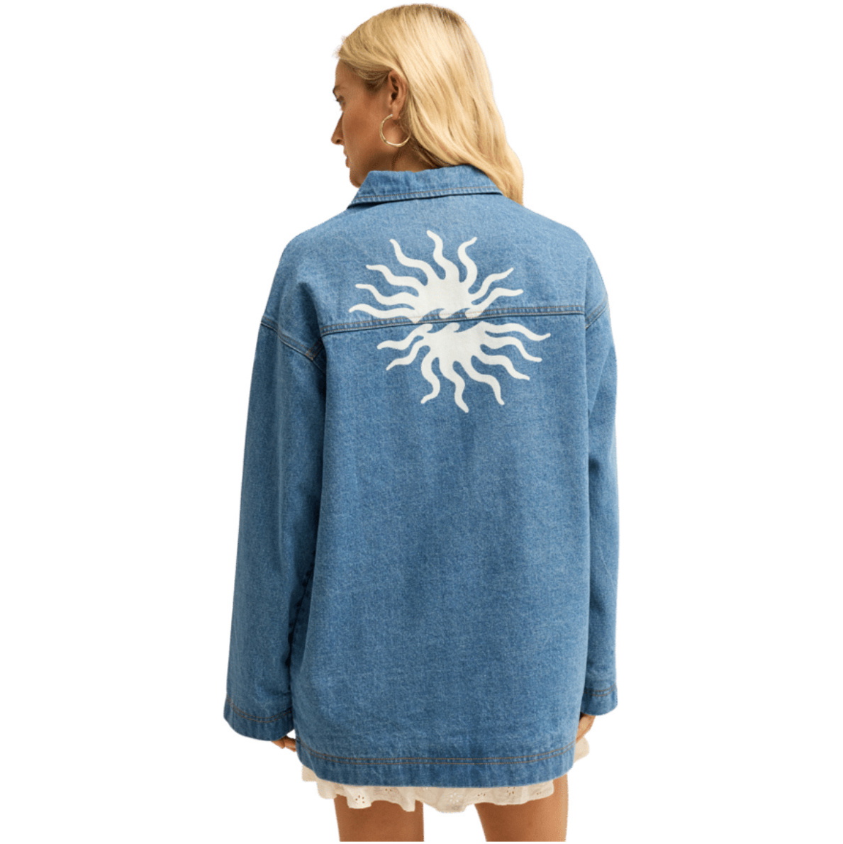 2026 Billabong Womens Denim Shore Jacket EBJJK00202 - Bleach